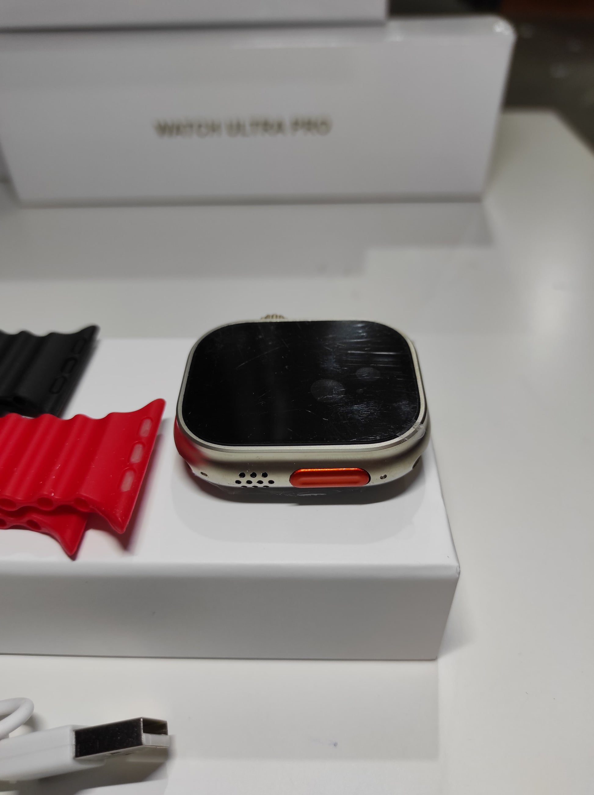 Smartwatch Ultra Pro con 2 correas ( rojo + negro ) - additional image 1